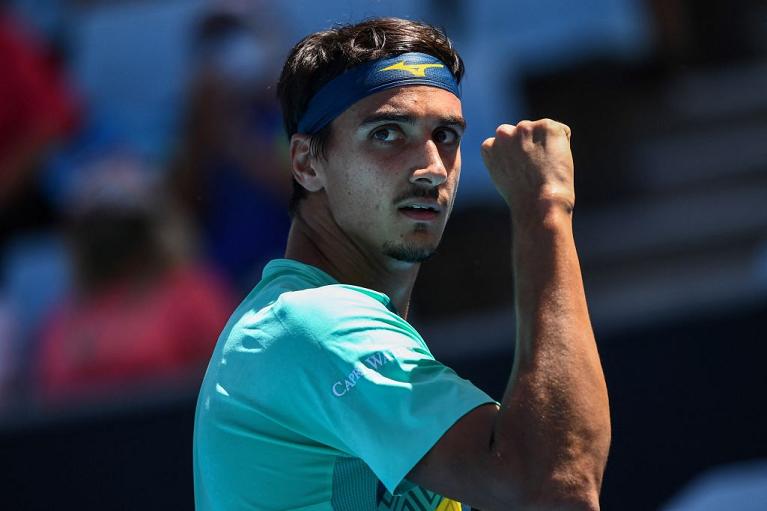 Tutta la soddisfazione di Lorenzo Sonego (foto Getty Images)