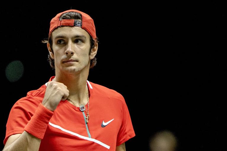 La grinta di Lorenzo Musetti (foto Getty Images)