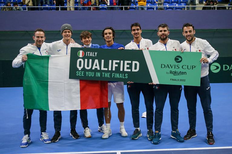 Davis Cup: la squadra Italiana qualificata alle Finals (foto Sposito)