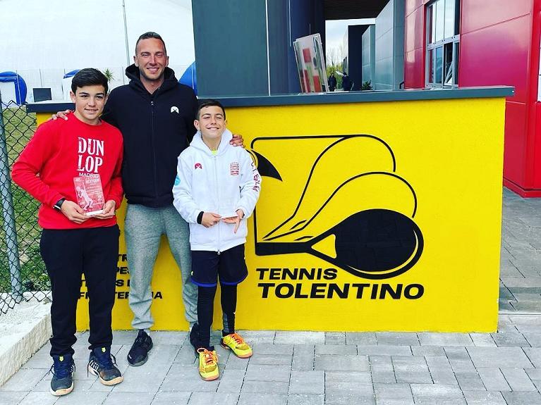 Alessandro Binetti e Matteo Campana accompagnati dal tecnico nazionale Francesco Faggella