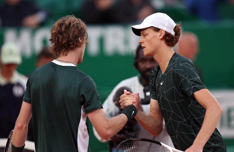 Andrey Rublev e Jannik Sinner Montecarlo