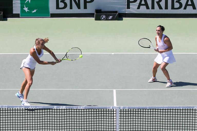 BJK Cup: Lucia Bronzetti e Martina Trevisan (foto Sposito)