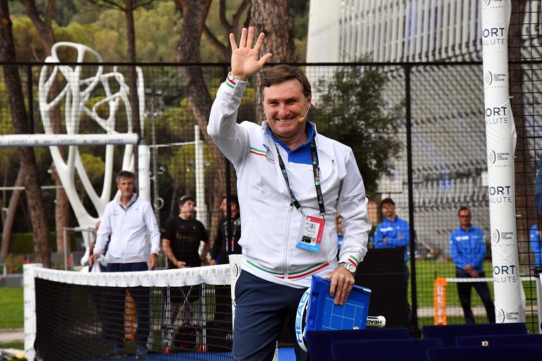 Michelangelo Dell'Edera - 1° Simposio Internazionale Padel FIT Foro Italico (foto Fioriti)