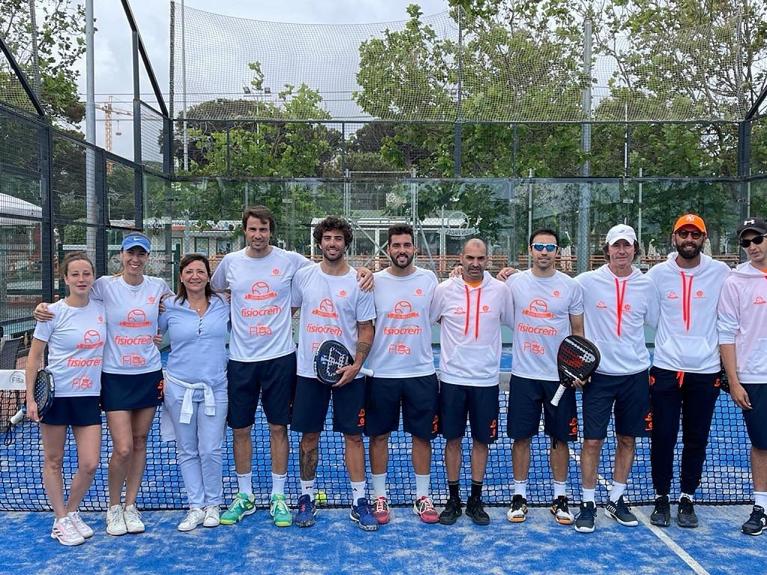 Antonia Barnabè con la squadra Sun Padel di Serie B