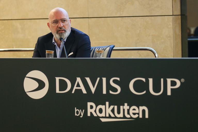 Davis Cup Finals, conferenza stampa di presentazione del girone dell'Italia: il presidente della Regione Emilia-Romagna Stefano Bonaccini (foto Sposito)