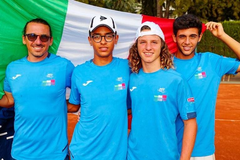 La nazionale italiana alla Summer Cup maschile U14 (foto tenniseurope.org)