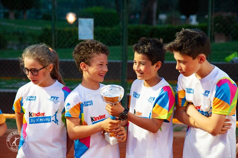Giovani protagonisti del Tennis Trophy FIT Kinder Joy of moving