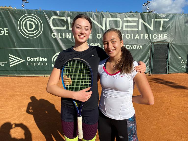 Musetti e Gaio, due delle protagoniste dell'uinder 16 del Park Tennis Club Genova