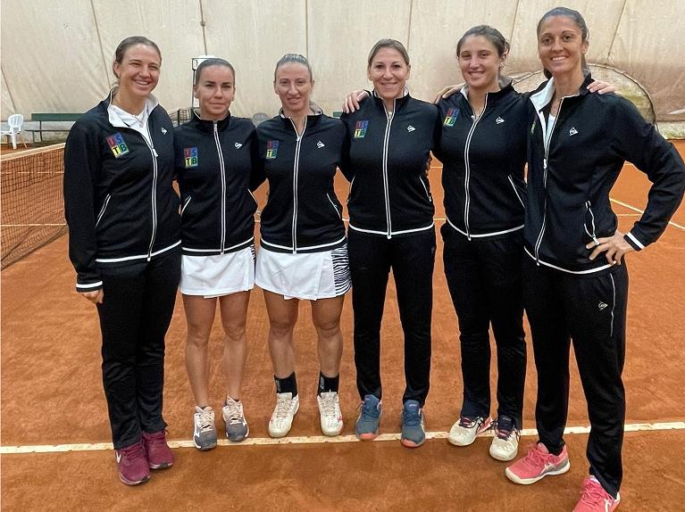 La formazione del Tennis Beinasco nella Serie A1 femminile 2022