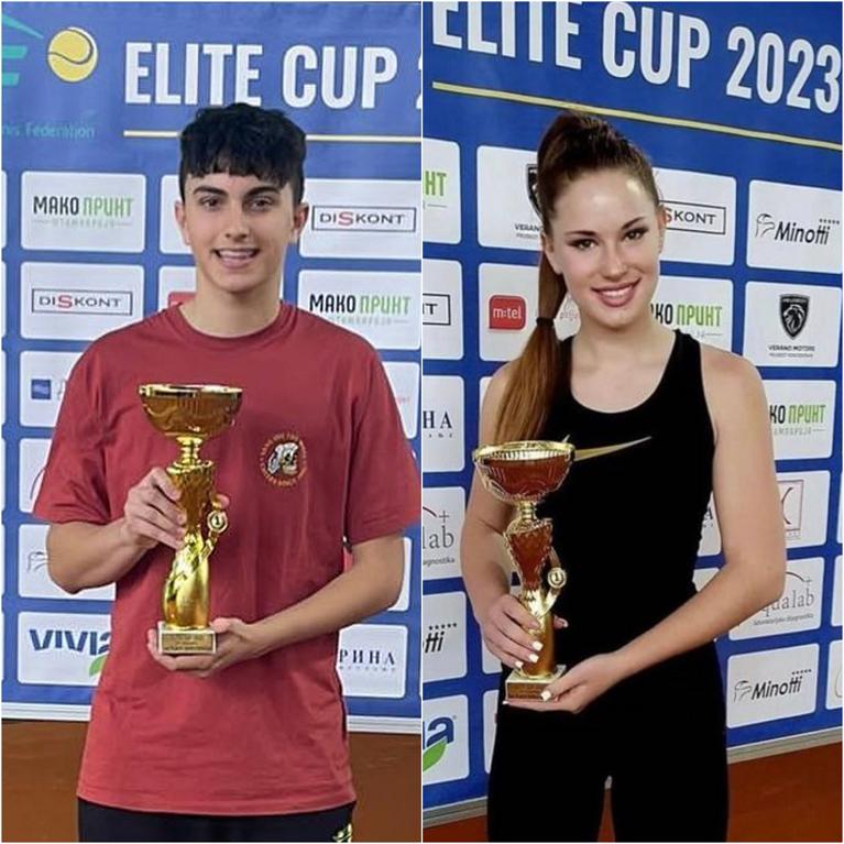 Riccardo Pasi e Carla Giambelli hanno conquistato entrambi il primo titolo ITF Junior in carriera al J30 di Banja Luka (foto Facebook @Circolo Tennis Villa Carpena official e Instagram @vteamtennis)