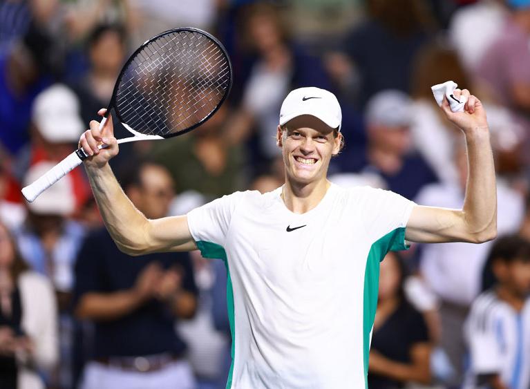 Tutta la gioia di Jannik Sinner (foto Getty Images)