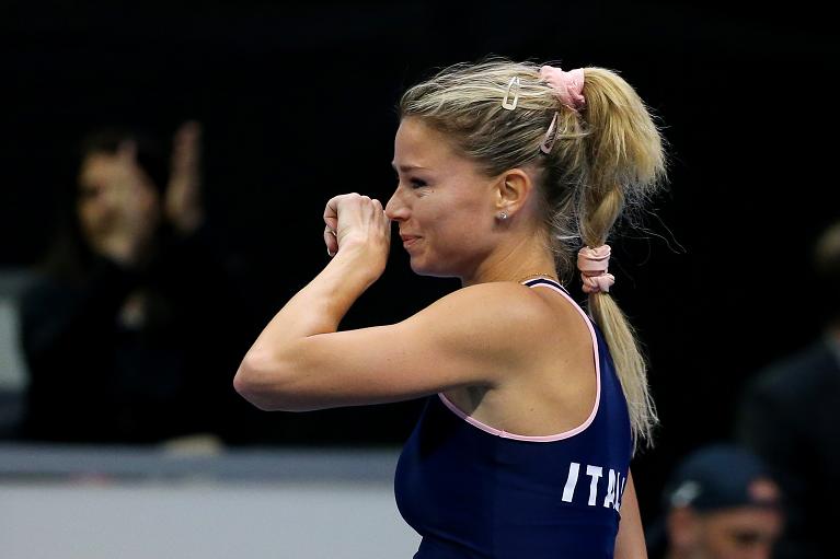 BJK Cup: la gioia di Camila Giorgi (foto Sposito)
