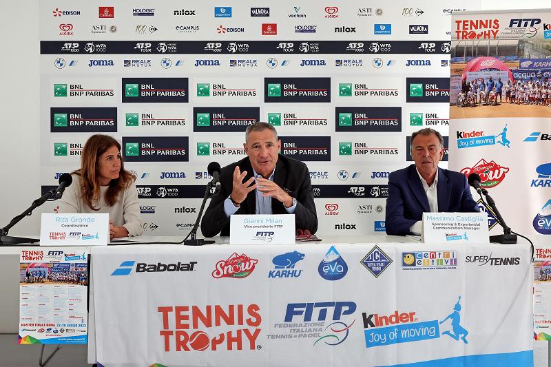 Trofeo KInder 2023: Rita Grade, Gianni Milan e Massimo Castiglia (foto Sposito)
