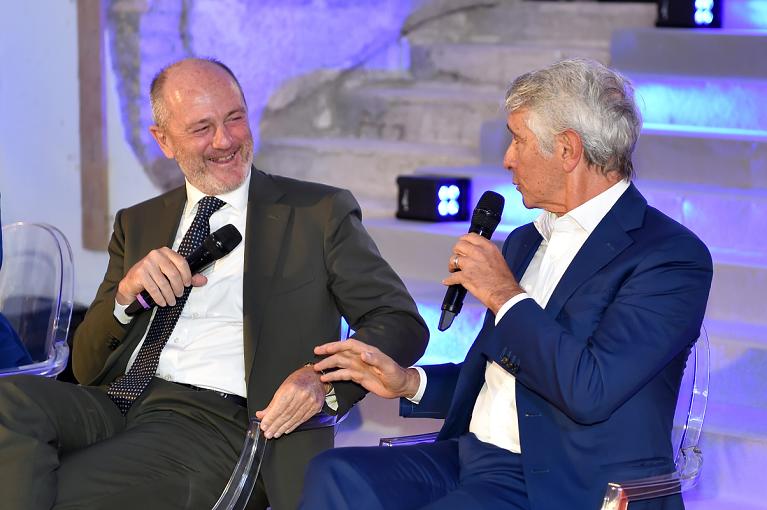 Angelo Binaghi e Andrea Abodi (foto Fioriti)