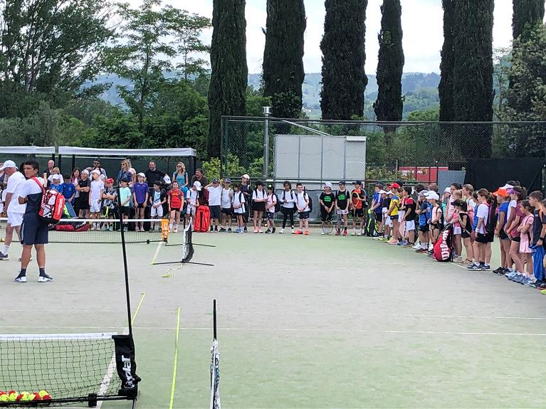 Tanti i bambini in campo al Match Ball Firenze