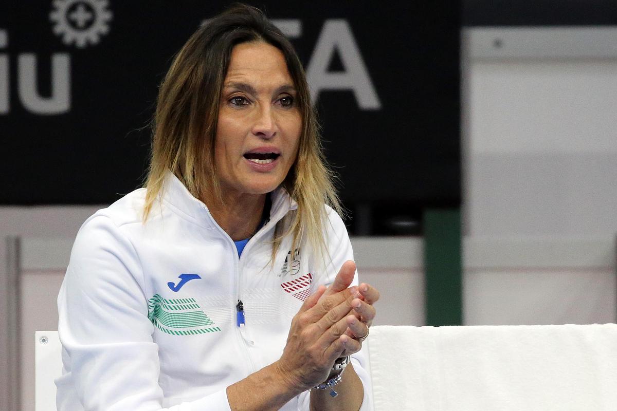 BJK Cup: Tathiana Garbin incita le sue giocatrici (foto Sposito)