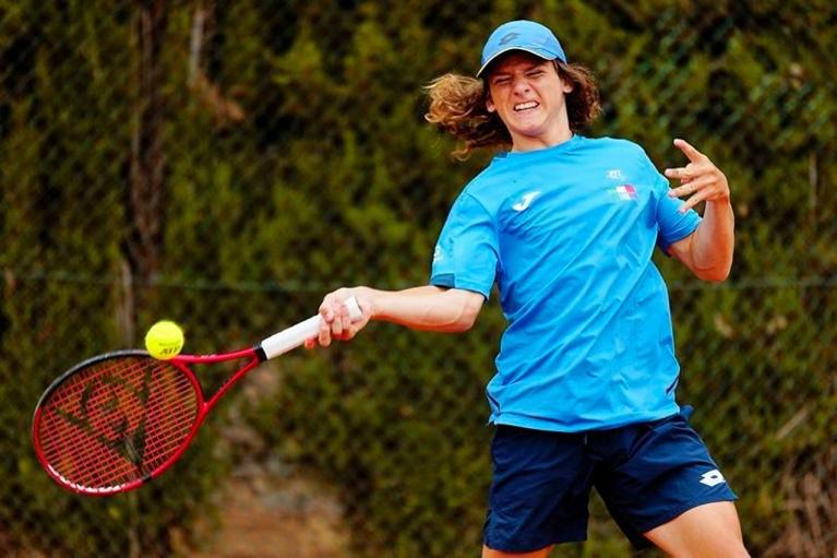 Vito Darderi alla Summer Cup maschile U14 (foto tenniseurope.org)