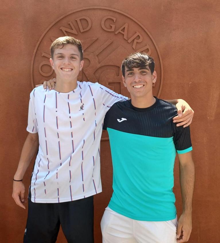 Lorenzo Sciahbasi e Gabriele Vulpitta al Roland Garros 2023 (foto FP)