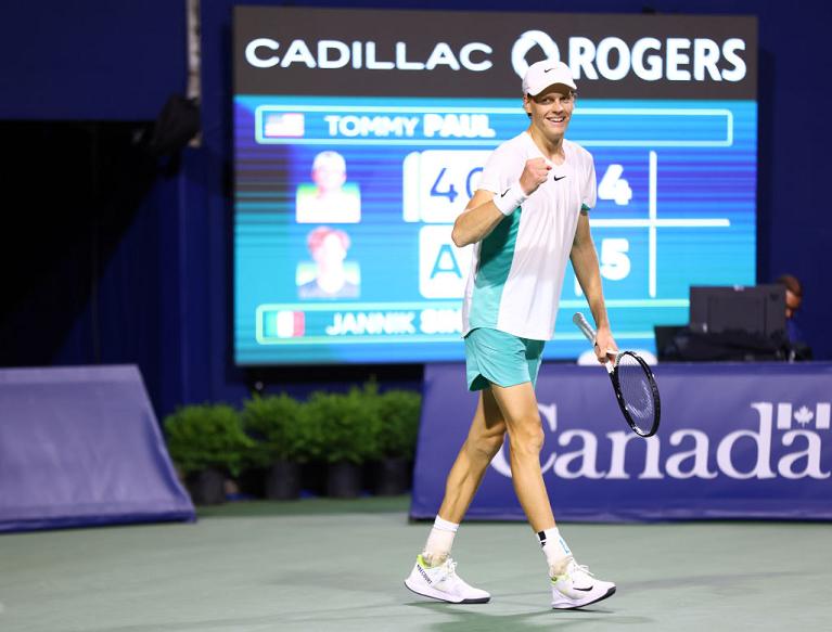Tutta la gioia di Jannik Sinner (foto Getty Images)