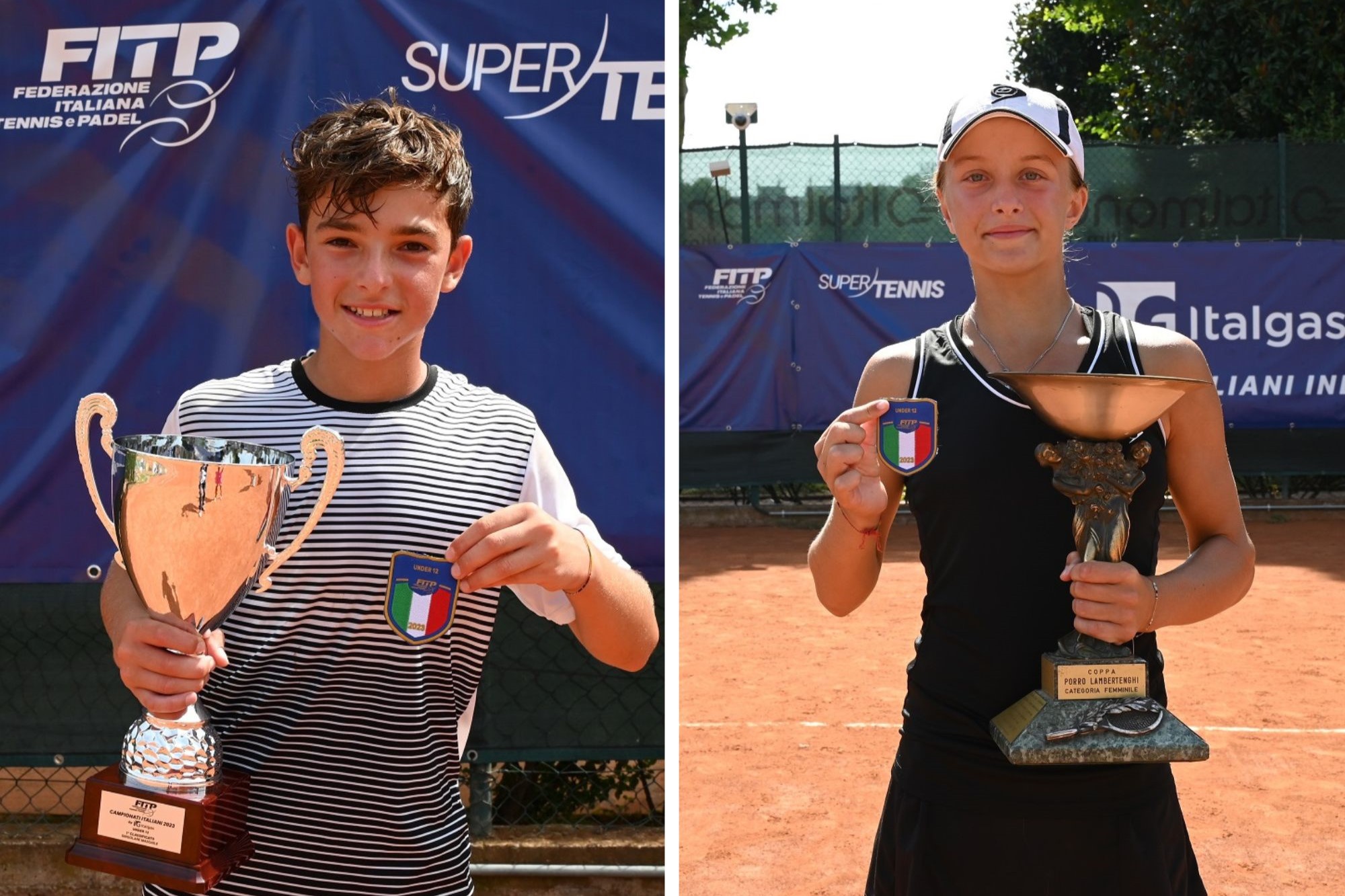 Campionati italiani Lanteri Monaco e Fronza i campioni Under 12