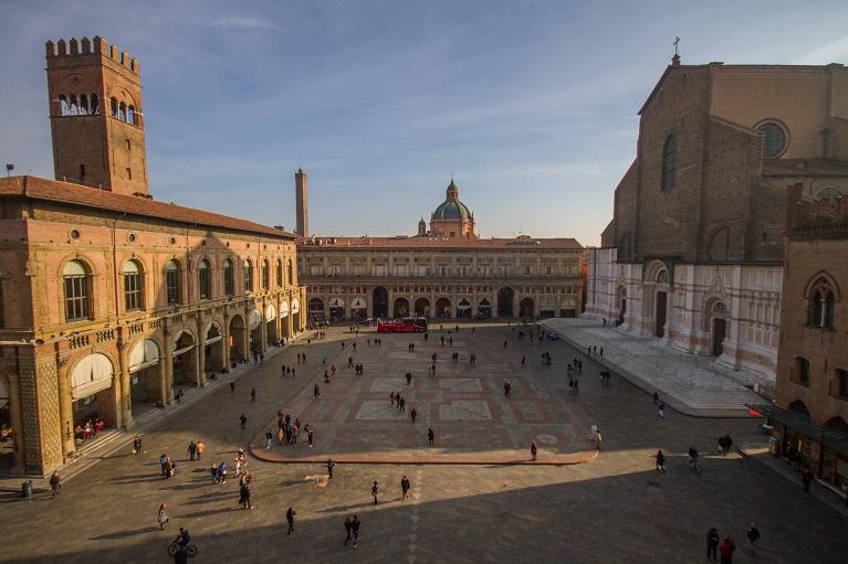 Piazza Maggiore a Bologna