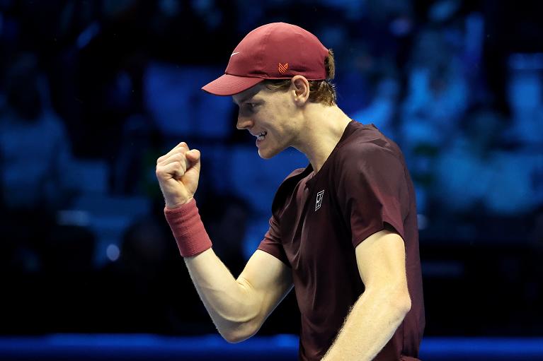 Un'esultanza di Jannik Sinner (Foto FITP)