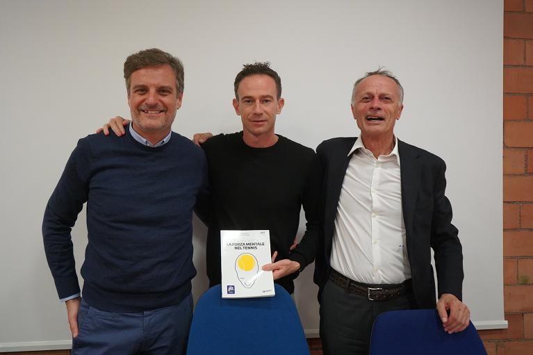 Danilo De Gaspari, Filippo Volandri e Antonio Daino (Foto Pietro Corso)