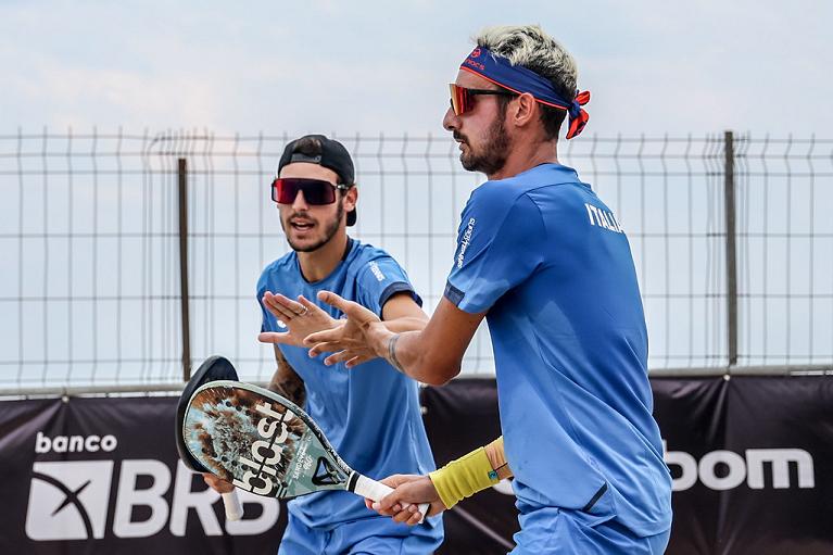 Michele Cappelletti e Mattia Spoto alla Beach Tennis World Cup 2022 (foto Marcello Zambrana/DGW)
