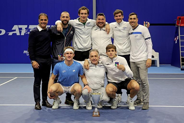 Il Circolo del Tennis e della Vela Messina che ha vinto lo scudetto in Serie A1 BMW (Foto Sposito/FITP)
