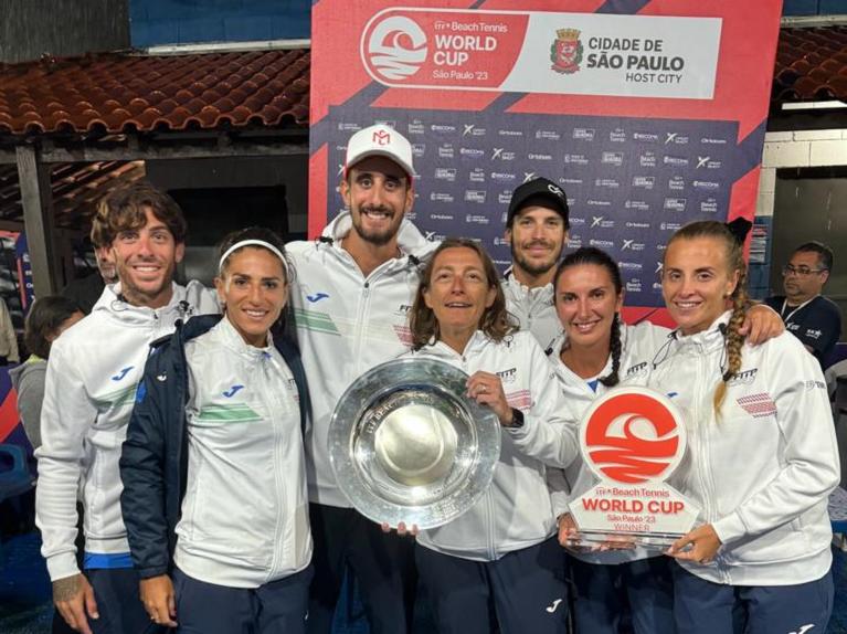 ITF Beach Tennis World Cup 2023: Italia campione a pari merito con il Brasile