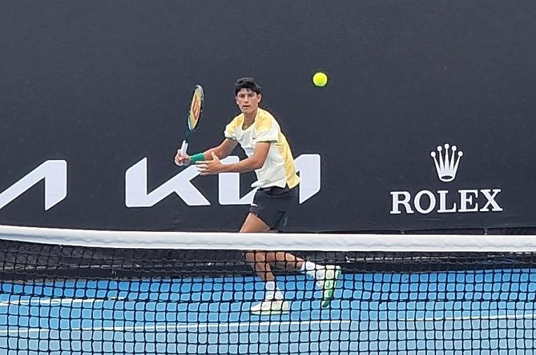 Federico Cinà in azione