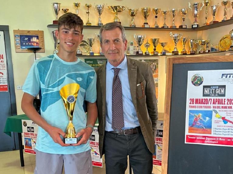 Giuseppe Samarelli, vincitore del tabellone U14 M