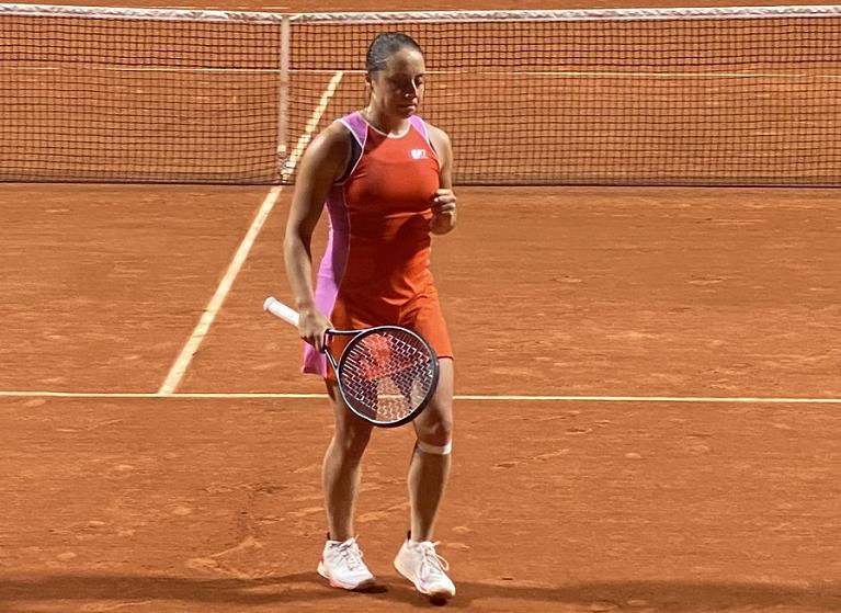 La grinta di Elisabetta Cocciaretto (foto Twitter)