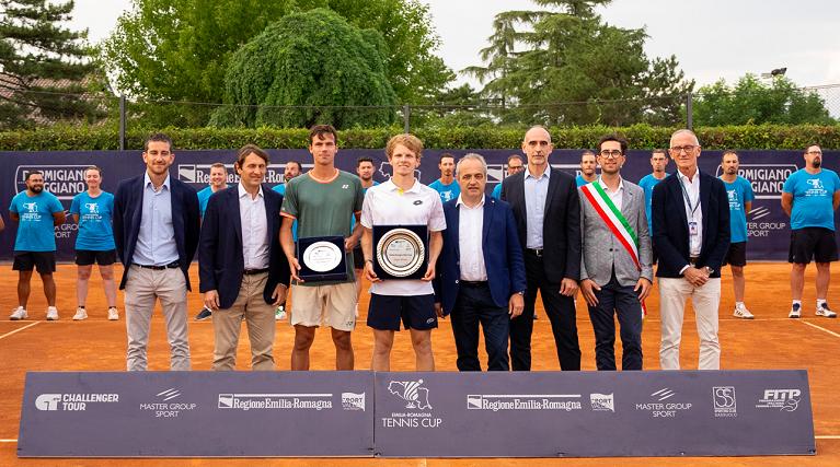 De Jong e Altmaier premiati a Sassuolo per l'Emilia Romagna Tennis Cup