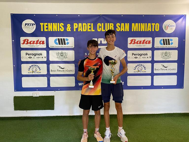 I finalisti under 14 M Tc San Miniato Super Slam