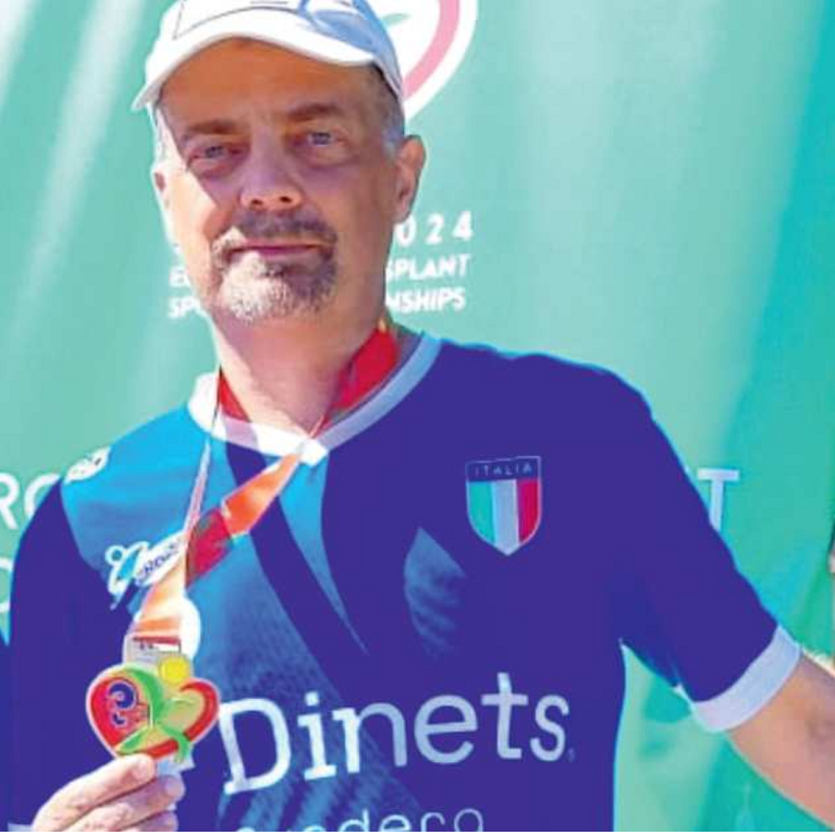 Luca Colli premiato agli Europei per Trapiantati