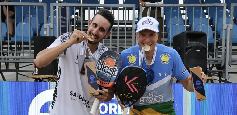 Michele Cappelletti e Andre Baran, medaglia d'oro ai Beach Tennis World Championships 2024