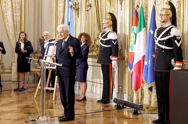 Il Presidente della Repubblica Sergio Mattarella (foto Sposito/FITP)