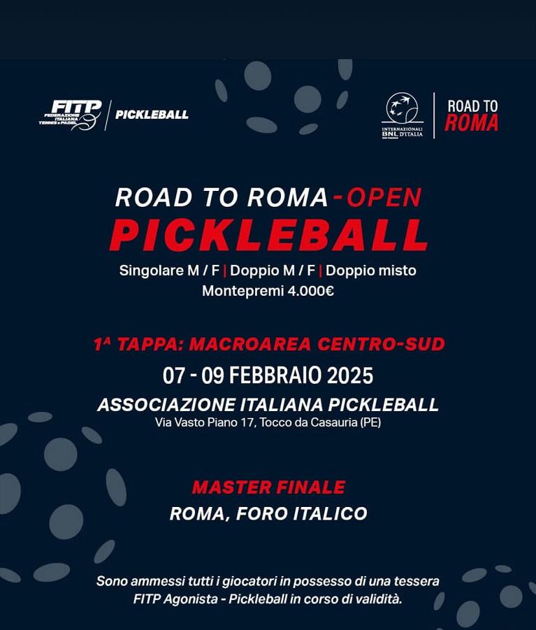 Tocco accoglie i big del Pickleball
