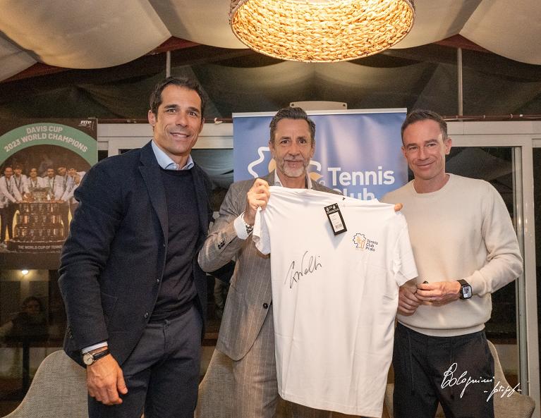 Bernardo Corradi, Marco Romagnoli e Filippo Volandri