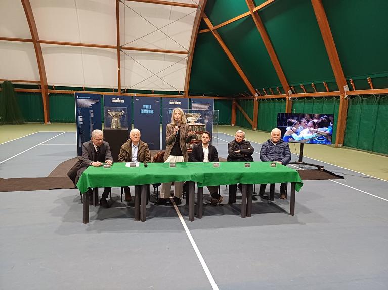 Siena in festa per le coppe dei campioni del mondo del tennis