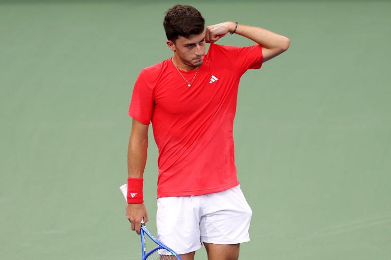 La delusione di Luca Nardi (Getty Images)