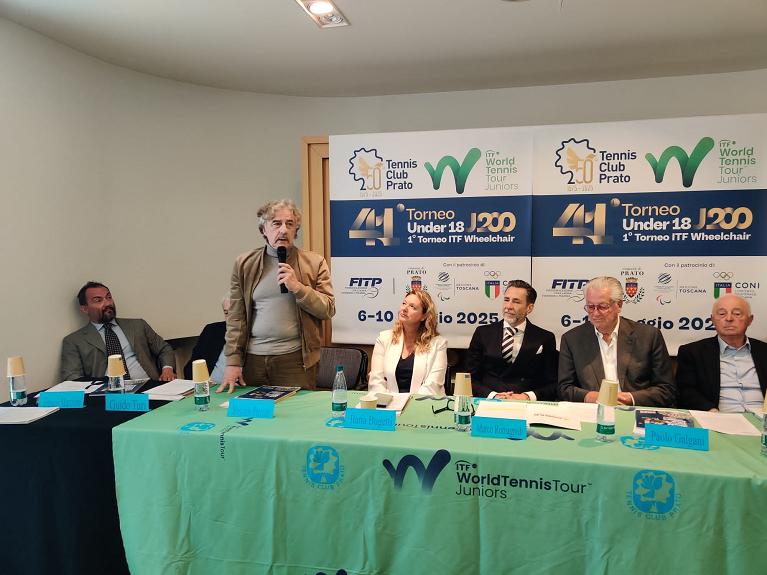 Massimo Porciani presidente Cip Toscana presente la 1° ITF Junior Wheelchair