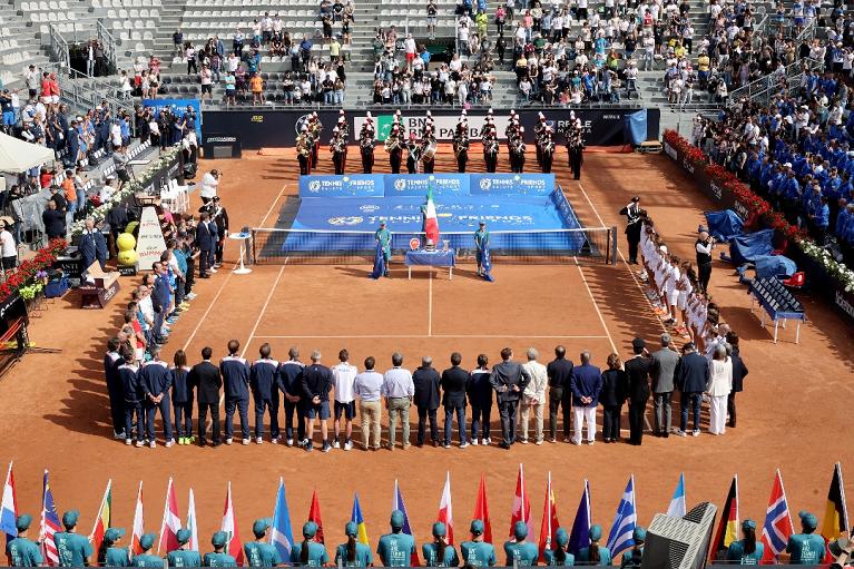 Una panoramica sulla Grand Stand Arena durante la cerimonia di apertura del Simposio (Foto Fitp)