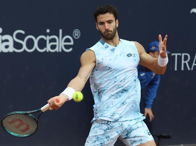 Andrea Pellegrino colpisce di diritto (foto Master Group Sport)