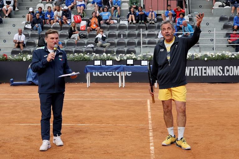 Michelangelo Dell'Edera con Emilio Sanchez (Foto Fitp)