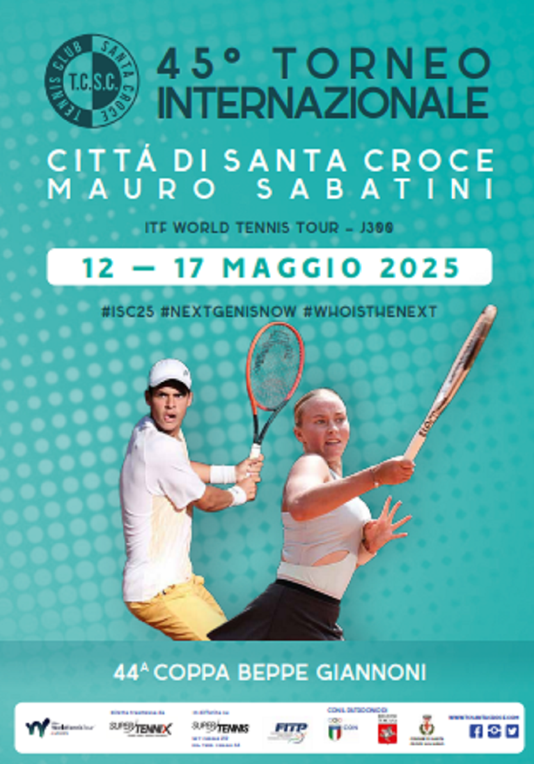 Al via i tabelloni principali al 45° ITF Under 18 Città di S.Croce memorial Mauro Sabatini