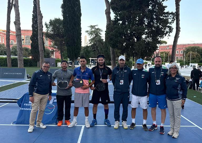 La premiazione del singolare maschile del