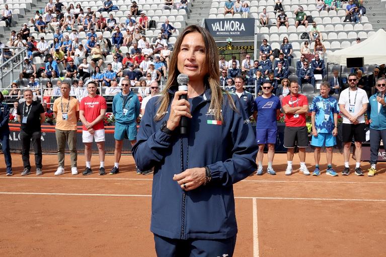 Il capitano di Billie Jean King Cup Tathiana Garbin (Foto Fitp)