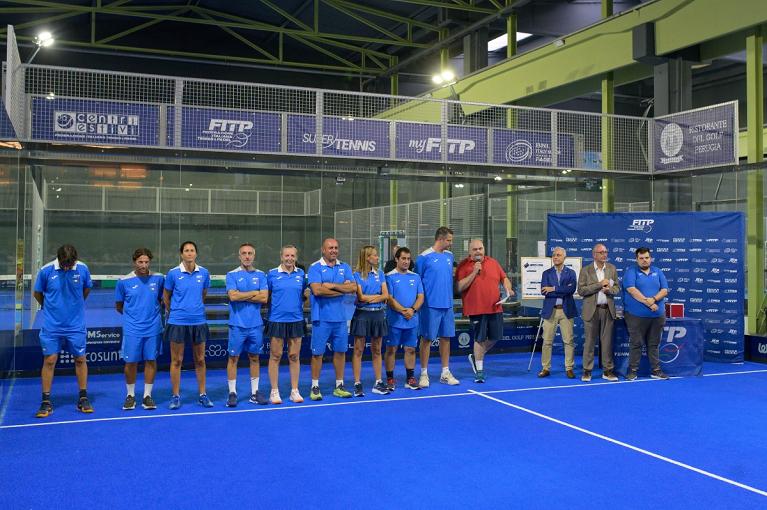 La cerimonia di apertura della terza edizione della Coppa delle Regioni di Padel a Perugia